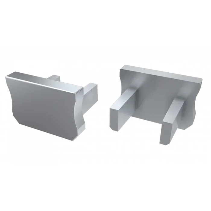 Tapón Final Perfíl Tipo X Gris