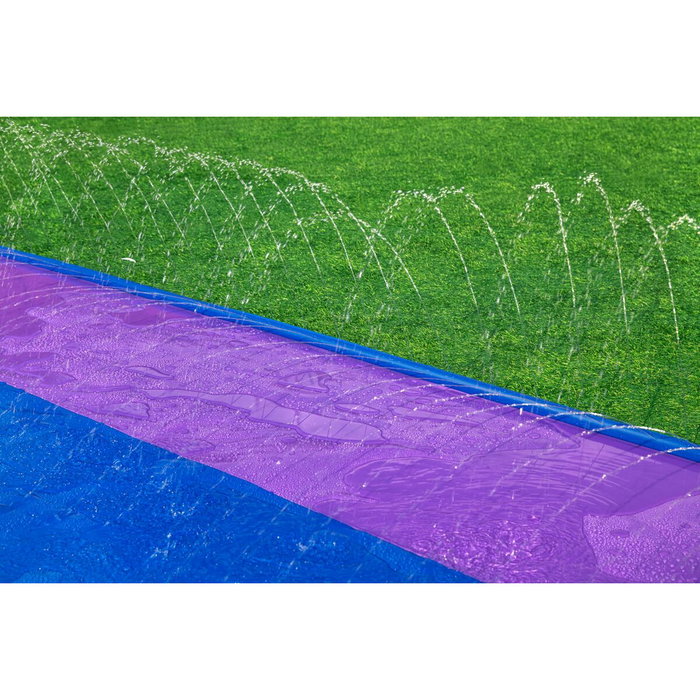 Bestway Piste Glissante avec Rampe de Saut Double 488x138 cm +3 ans Jardin 52364