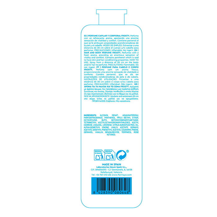 Flor De Mayo HAIR & BODY PERFUME Frosty 80 ml Flor De Mayo HAIR & BODY PERFUME Frosty 80 ml