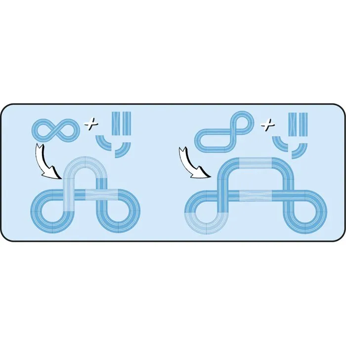 Carrera First - Pack d'extension simple pour circuit de voitures - Accessoire de jeu dès 3 ans