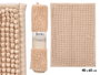 Berilo Tapis de Bain Beige 40x60 cm en Polyester Recyclé (Set de 12)
