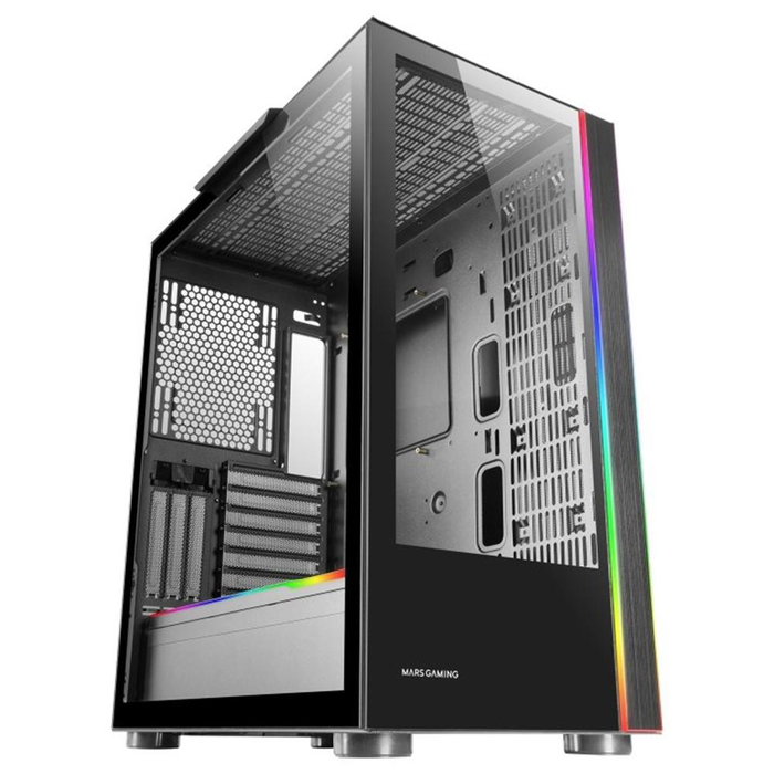 Mars Gaming Boîtier PC MCULT E ATX Tour Noir Panneau Taille 2 Vitre Trempée USB 3.0 Mars Gaming Boîtier PC MCULT E ATX Tour Noir Panneau Taille 2 Vitre Trempée USB 3.0