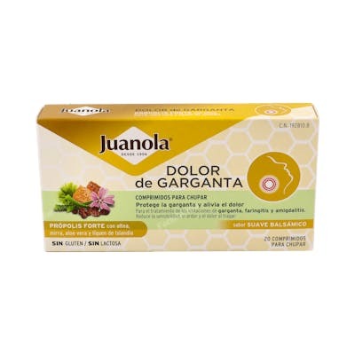 Juanola Propolis Forte pour la gorge, Sabor Suave 20 comprimés Juanola Propolis Forte pour la gorge, Sabor Suave 20 comprimés