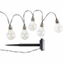 Galix Guirlande solaire guinguette 10 LED multicolores à filament