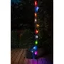 Galix Guirlande Solaire Guinguette - 10 LEDs Multicolores à Filament pour Extérieur, Éclairage Jardin et Terrasse, Fonction Solaire Jusqu'à 8h