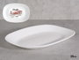 Vivalto Bandeja Opal Ovalada 23 cm - Blanc, Verre Opal (Set de 24)