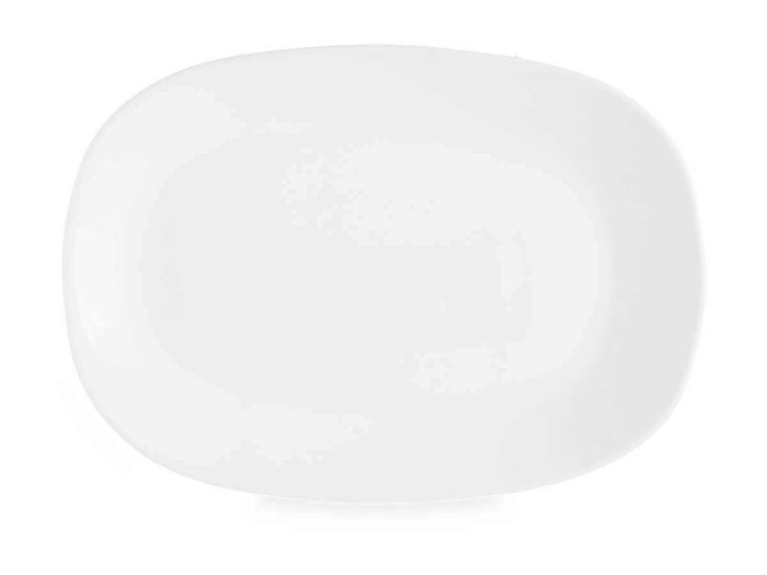 Vivalto Bandeja Opal Ovalada 23 cm - Blanc, Verre Opal (Set de 24)