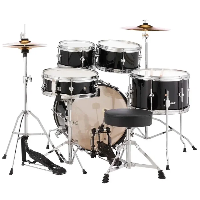 Pearl KIT ROADSHOW JUNIOR RSJ 1610BX/0805/10550/1308+1204 & HW / Platos - Jet Black
