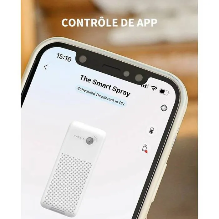 Petkit - Boîtier spray désodorisant Pura Air Smart - Pour litière automatique Pura Max 2 Standard et Premium - Anti-odeurs avec 2 recharges