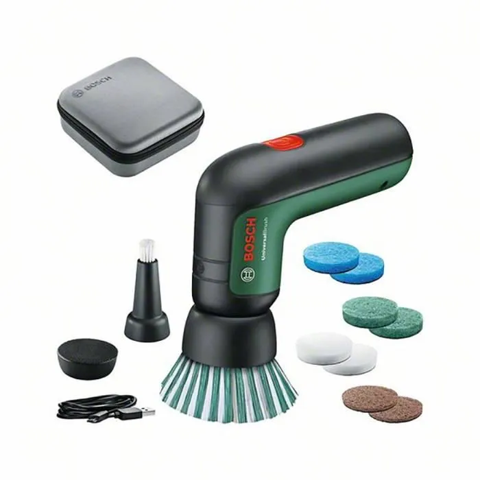 Bosch UniversalBrush Nettoyeur multifonction sans fil avec housse de rangement, pour carrelage, cuisinière et chaussures Bosch UniversalBrush Nettoyeur multifonction sans fil avec housse de rangement, pour carrelage, cuisinière et chaussures