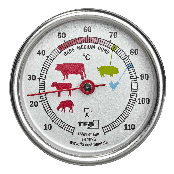 Tfa TFA 14.1028 Thermomètre à viande en acier inoxydable Tfa TFA 14.1028 Thermomètre à viande en acier inoxydable