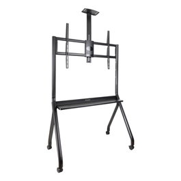 TooQ iStar Support Sol avec Roulettes pour Écrans 55"- 100", VESA 200x200 à 900x600, Noir