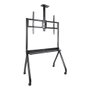 TooQ iStar Support Sol avec Roulettes pour Écrans 55"- 100", VESA 200x200 à 900x600, Noir