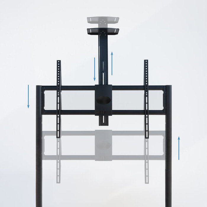 TooQ iStar Support Sol avec Roulettes pour Écrans 55"- 100", VESA 200x200 à 900x600, Noir TooQ iStar Support Sol avec Roulettes pour Écrans 55"- 100", VESA 200x200 à 900x600, Noir