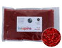 Innspiro Perles de rocaille en verre rond argenté bordeaux 2,3 mm 500g