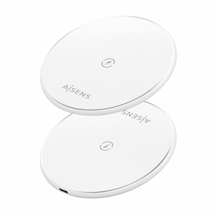 Chargeur sans fil Aisens ASCH-15W1WC057-W Blanc Chargeur sans fil Aisens ASCH-15W1WC057-W Blanc
