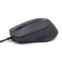 Ewent EW3159 Souris Optique USB Silencieuse 1000 DPI, Filaires, pour Droitiers et Gauchers, Noir