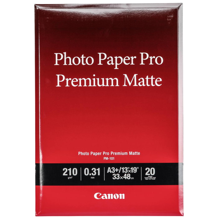 Canon PM-101 Pro Premium Matte A3+, 20 feuilles, 210 g/m² Canon PM-101 Pro Premium Matte A3+, 20 feuilles, 210 g/m²