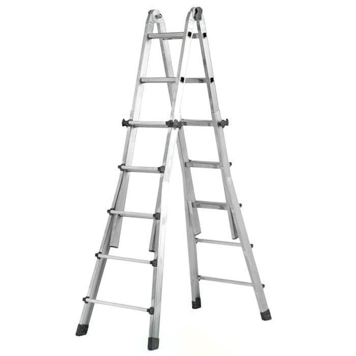 WOLFPACK LINEA PROFESIONAL Échelle télescopique aluminium Maurer 4+4 WOLFPACK LINEA PROFESIONAL Échelle télescopique aluminium Maurer 4+4
