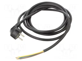 JONEX Câble d'alimentation H05VV-F 3x1,5mm2 3m CEE 7/7