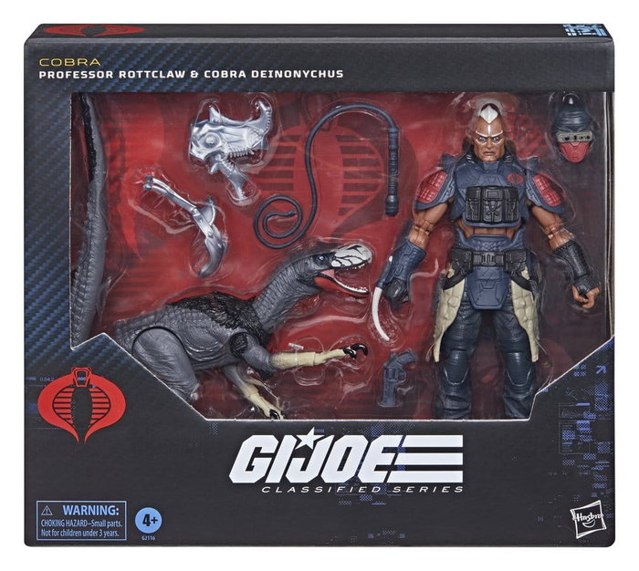 Hasbro G.I. Joe Classified Series Pack de 2 Figurines #196 Professeur Rottclaw & Cobra Deinonychus 15 cm Hasbro G.I. Joe Classified Series Pack de 2 Figurines #196 Professeur Rottclaw & Cobra Deinonychus 15 cm