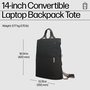 HP Sac à dos convertible pour ordinateur portable 14 pouces, léger, 18L, 3 ans de garantie, 4 styles (à dos, pliable, à main, fourre-tout)