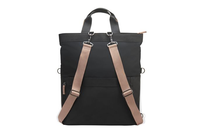 HP Sac à dos convertible pour ordinateur portable 14,1 pouces, Noir; Taupe
