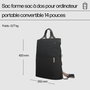 HP Sac à dos convertible pour ordinateur portable 14 pouces, léger, 18L, 3 ans de garantie, 4 styles (à dos, pliable, à main, fourre-tout)