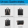 HP Sac à dos convertible pour ordinateur portable 14 pouces, léger, 18L, 3 ans de garantie, 4 styles (à dos, pliable, à main, fourre-tout)