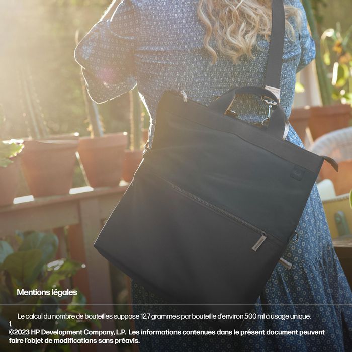 HP Sac à dos convertible pour ordinateur portable 14 pouces, léger, 18L, 3 ans de garantie, 4 styles (à dos, pliable, à main, fourre-tout)