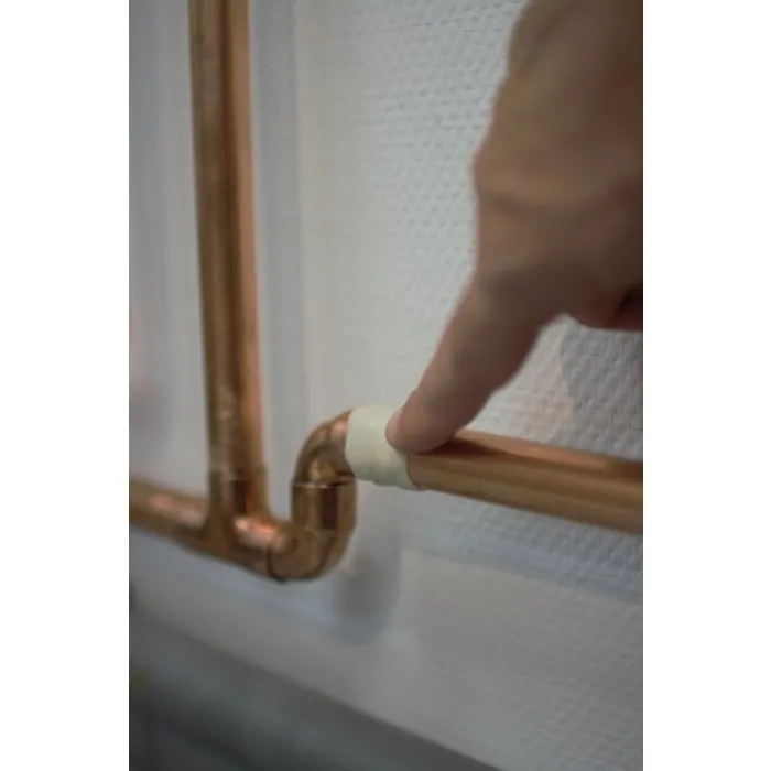 GEB Mastic époxy 2 bâtons - Réparation multi-matériaux pour canalisation, tuyau, radiateur - 100 g - Applicable sous l'eau - Tenue 20 bars et 120°C