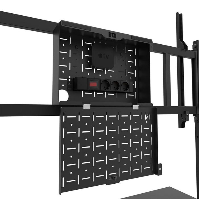 Neomounts FL50-575BL1 Support au sol mobile pour écrans 65-110", 125 kg - Noir