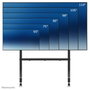 Neomounts FL50-575BL1 Support au sol mobile pour écrans 65-110", 125 kg - Noir