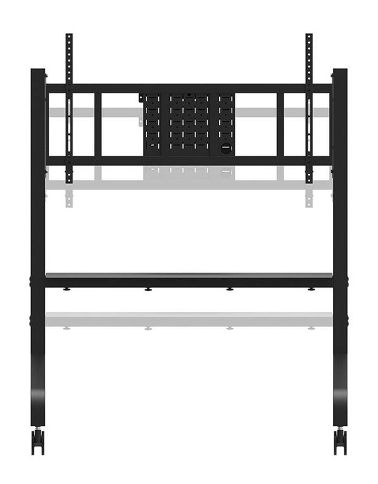 Neomounts FL50-575BL1 Support au sol mobile pour écrans 65-110", 125 kg - Noir
