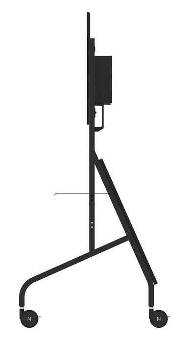 Neomounts FL50-575BL1 Support au sol mobile pour écrans 65-110", 125 kg - Noir