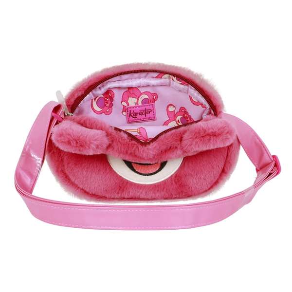 Karactermania Lotso - Peluche de sac à bandoulière mini en forme de fraise, 7x21x18 cm, rose, polyester, 36+ mois