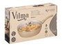 Kinvara Poêle à Induction Forgée avec Couvercle 28 cm Beige et Noir Aluminium et Verre (Set de 6)
