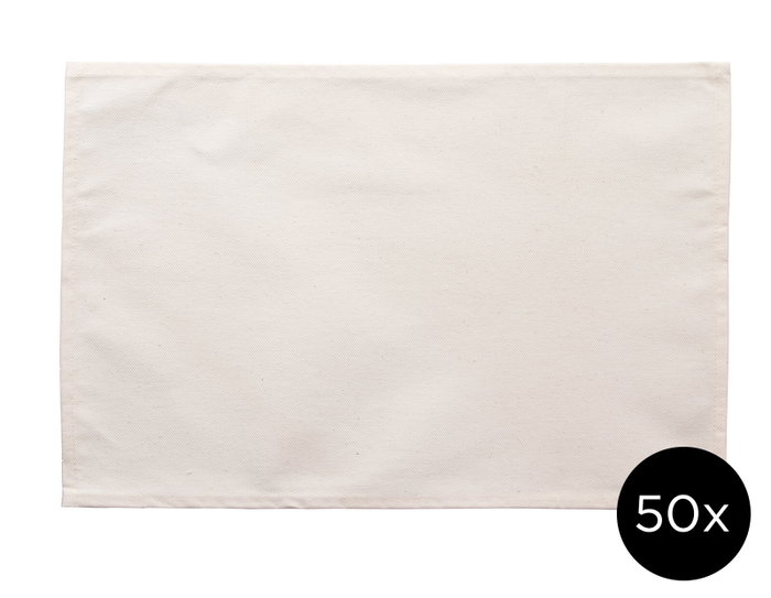 Innspiro Lot de 50 sets de table rectangulaires en coton 46x30 cm Innspiro Lot de 50 sets de table rectangulaires en coton 46x30 cm