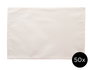 Innspiro Lot de 50 sets de table rectangulaires en coton 46x30 cm