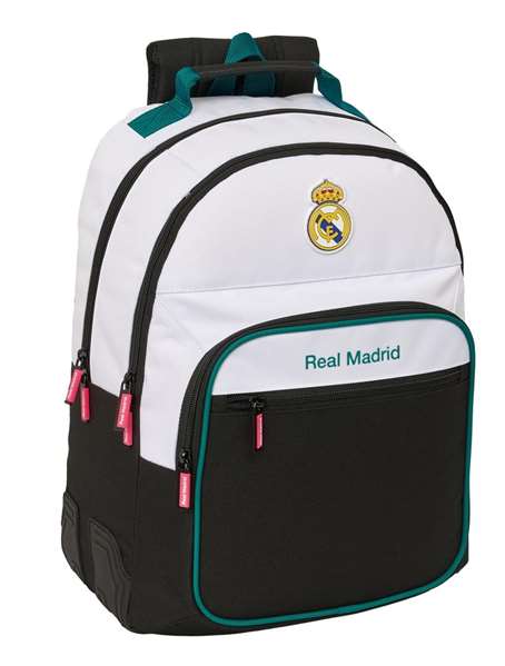 Safta Sac à dos double Real Madrid Club de Fútbol avec renforts d'angle