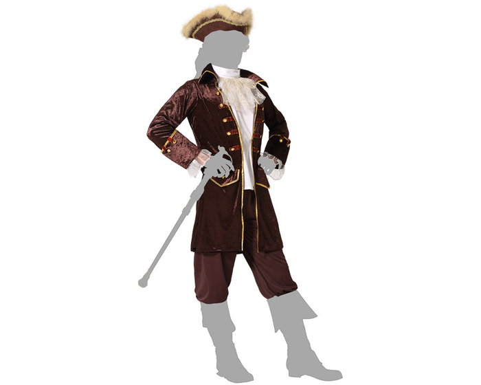 BigBuy Carnival Déguisement Pirate Marron XS-S