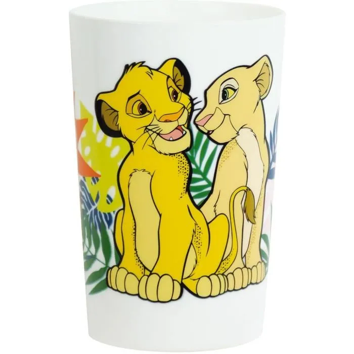 Fun House Lot de Vaisselle Disney Le Roi Lion - 7 Pièces (Assiettes, Mug, Gourde, Boîte Goûter, Verre, Couverts) - Modèle 006360