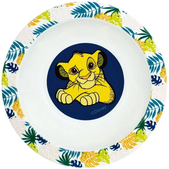 Fun House Lot de Vaisselle Disney Le Roi Lion - 7 Pièces (Assiettes, Mug, Gourde, Boîte Goûter, Verre, Couverts) - Modèle 006360