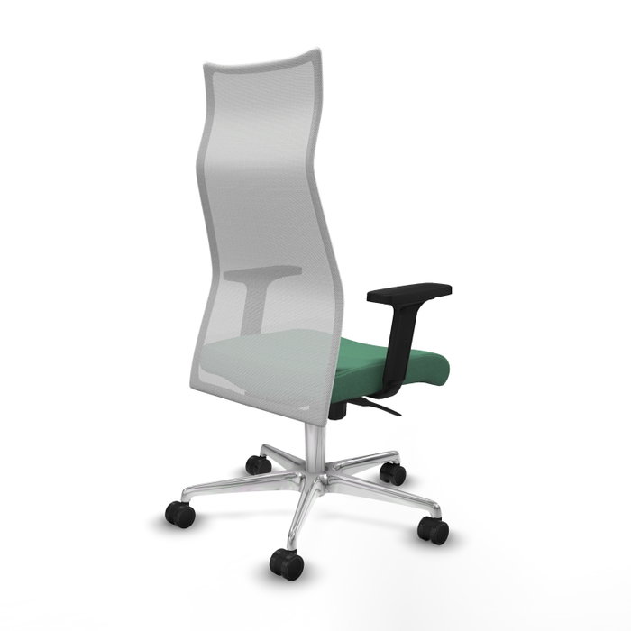 Piqueras y Crespo Chaise de Bureau Albacete Vert émeraude et Blanc