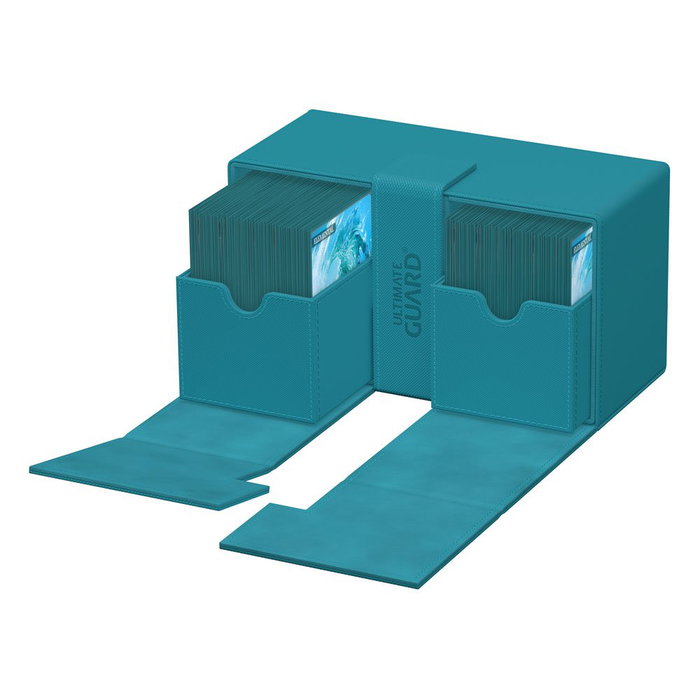 Ultimate Guard Twin Flip'n'Tray 200+ Xenoskin - Petrol Ultimate Guard Twin Flip'n'Tray 200+ Xenoskin - Petrol