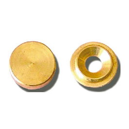 Future Lot de 4 embellisseurs lisses 16 mm laiton