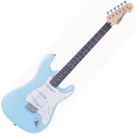 Vintage Reissued Series V6LB Guitare Électrique - Bleu Laguna