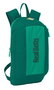 Real Betis Mini Mochila Cremallera Vertical Resistente al Agua - 22x39x10 cm, Safta