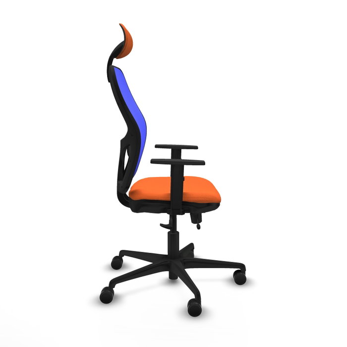 Piqueras y Crespo Chaise de Bureau Jorquera Orange et Bleu Piqueras y Crespo Chaise de Bureau Jorquera Orange et Bleu