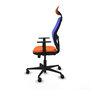 Piqueras y Crespo Chaise de Bureau Jorquera Orange et Bleu